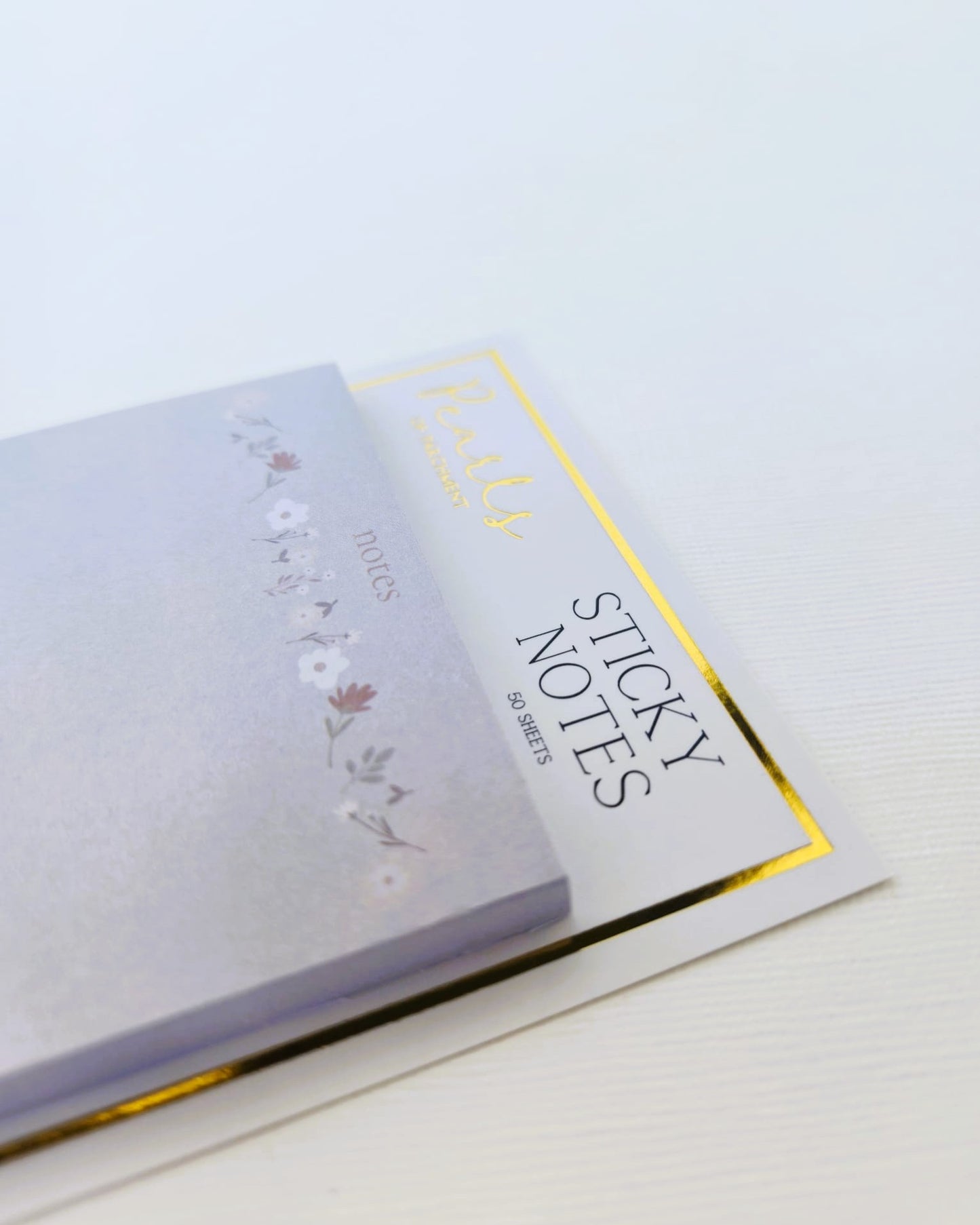 Vintage Floral Sticky Notes – 50 Sheets